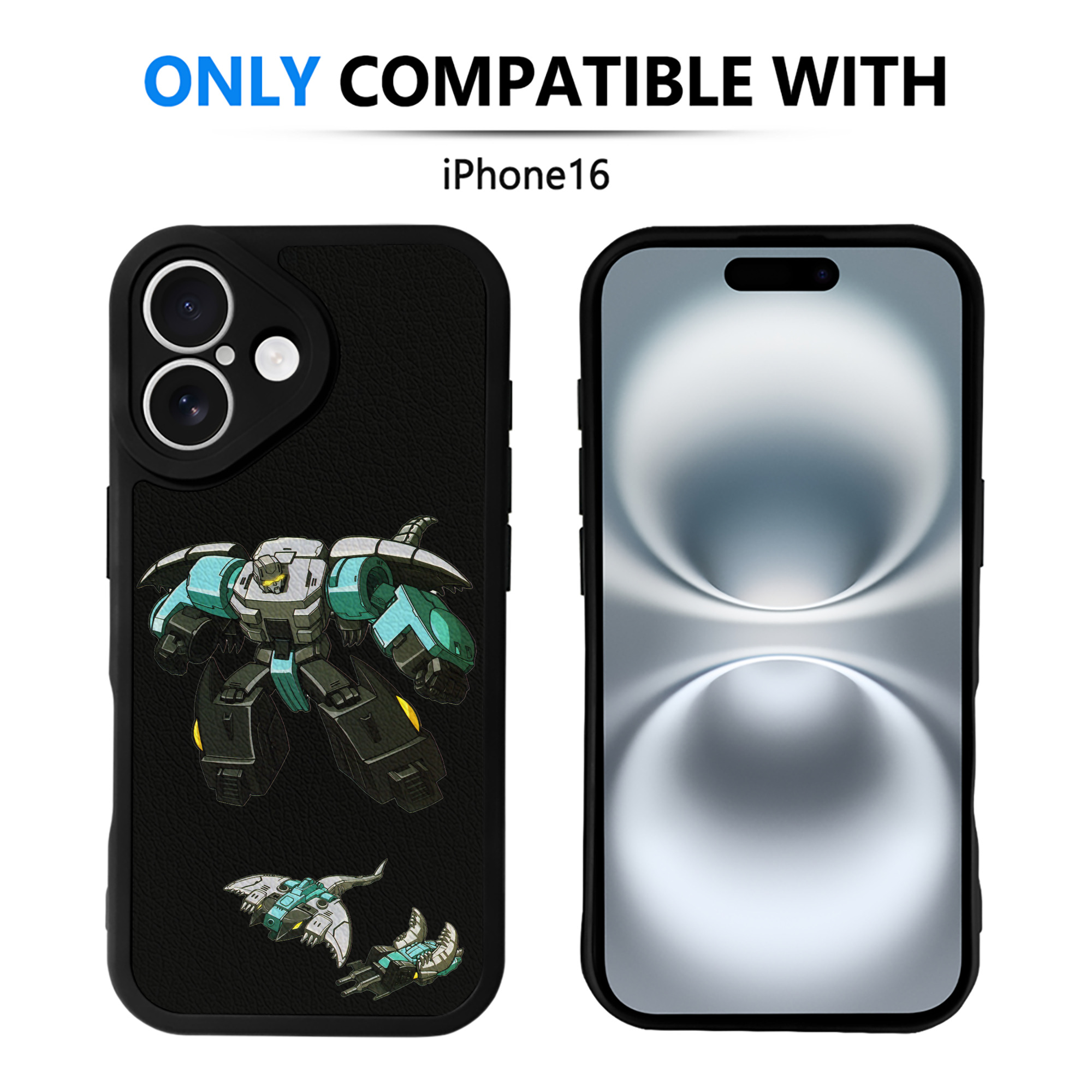 （画像用）  【iPhone 16シリーズ対応】シリコンスマホケース（レザー調） 材質：シリコン